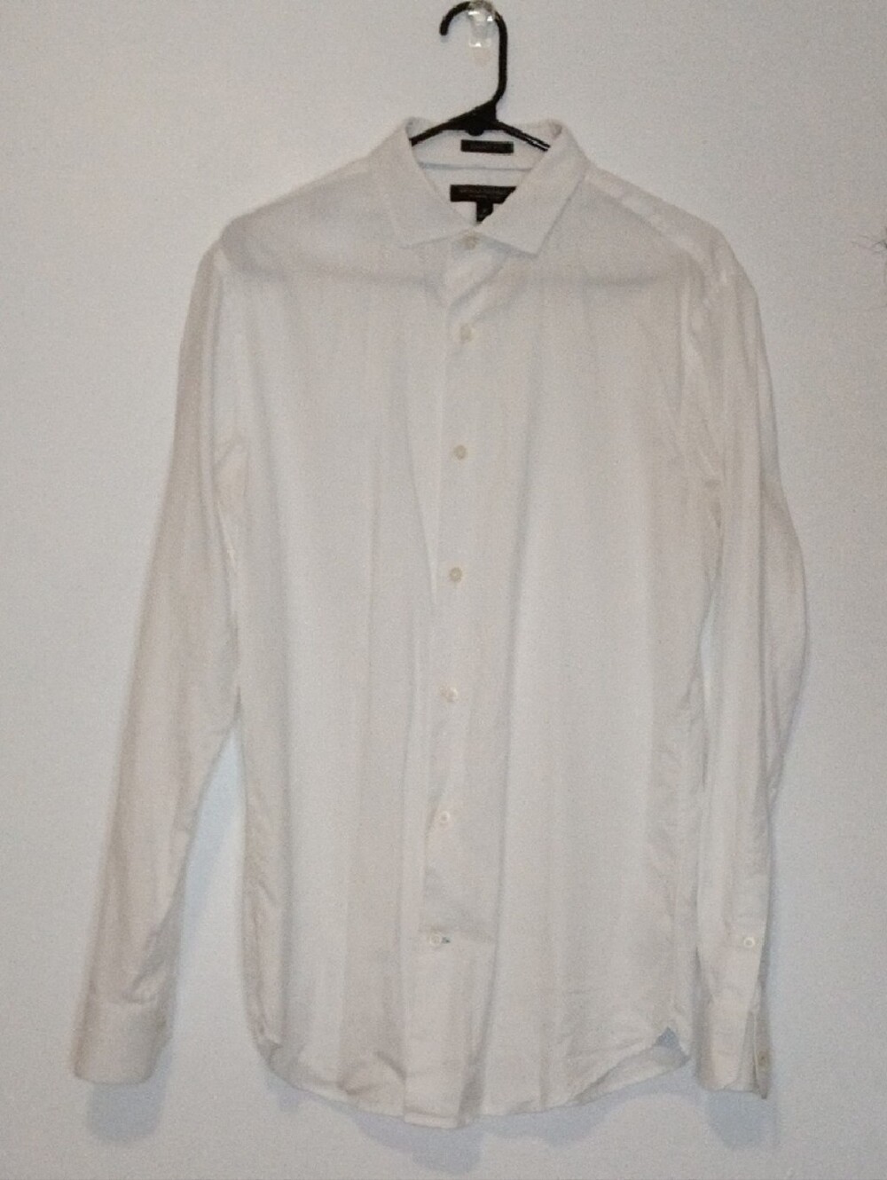 Banana Republic Men's White Button-Up Dress Shirt